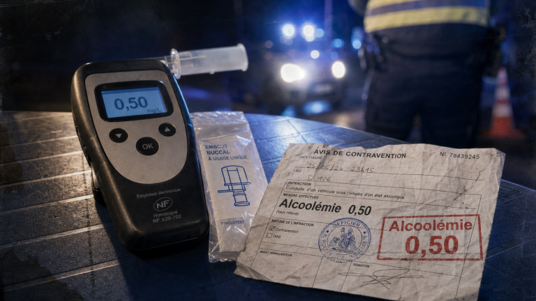 Alcoolémie contraventionnelle : éthylomètre et éthylotest au contrôle routier