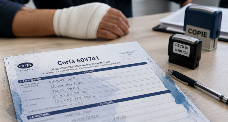 Cerfa 603741 : procédure d’envoi sous 24h et obligations pour l’intérim cerfa 603741 formulaire blessure intérim