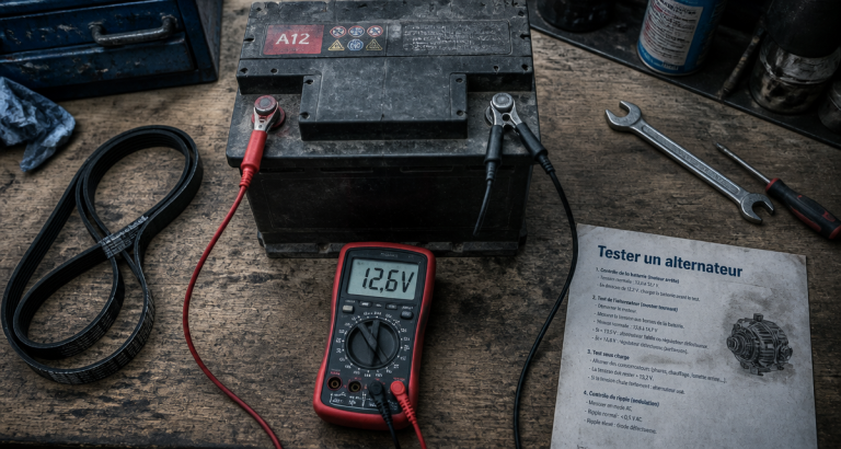 Comment tester un alternateur : 13V à 14,8V et les réflexes pour éviter la panne sèche comment tester un alternateur sur établi avec multimètre et batterie