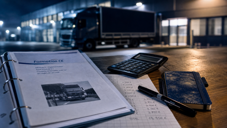 Permis CE prix : budget et financement formation conducteur super lourd