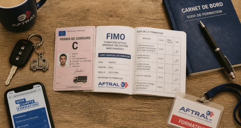 prix permis c + fimo aftral sur bureau de formation