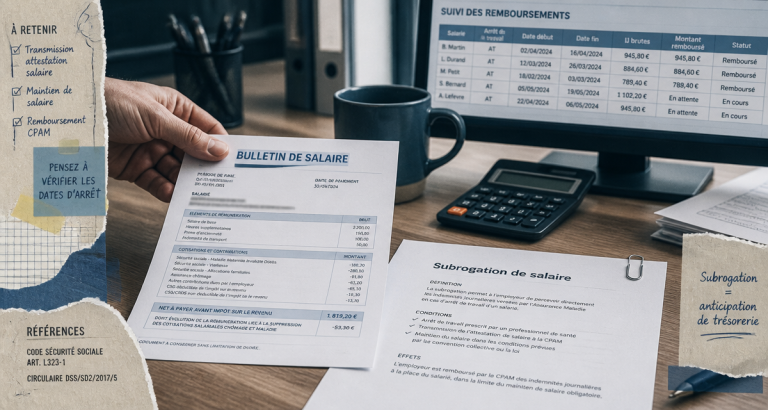Subrogation de salaire : 3 avantages clés et les risques administratifs à maîtriser subrogation avantage et inconvénient fiche de paie