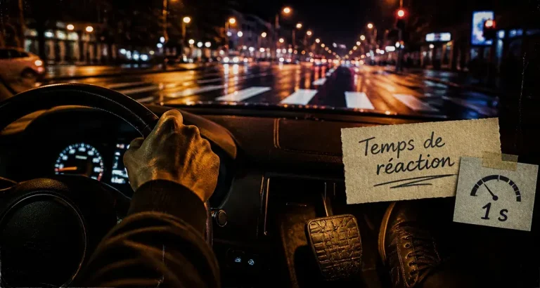Temps de réaction au volant : 1 seconde pour agir et comment calculer votre distance d’arrêt Temps de reaction conduite : agir en 1 s et distance d'arrêt