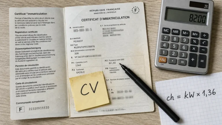 Puissance de votre voiture : comment distinguer chevaux fiscaux et puissance réelle Combien de chevaux a ma voiture : CV fiscaux vs puissance réelle (ch → kW)