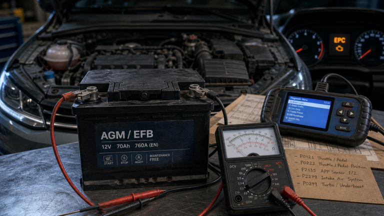 Défaut Start and Stop avec perte de puissance : batterie, alternateur ou mode dégradé ? Défaut start and stop et perte de puissance : contrôle batterie et alternateur