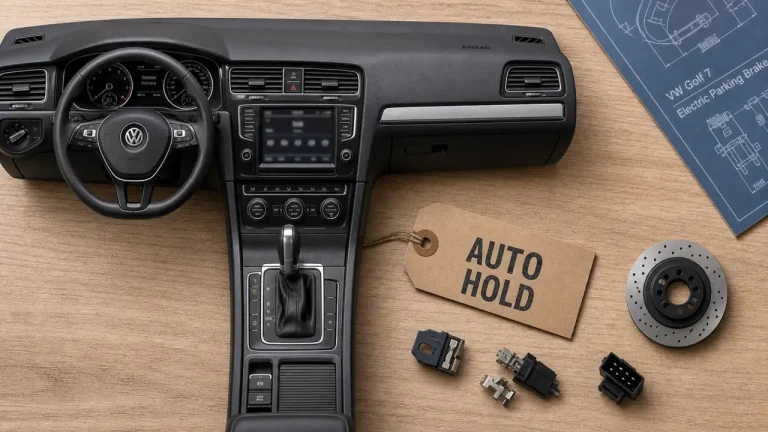 Golf 7 auto hold : bouton et maintien en côte