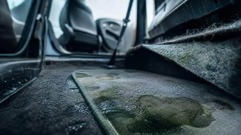 Moisissure voiture : l’erreur qui la fait revenir après nettoyage Moisissure voiture sur moquette : traces humides sous tapis