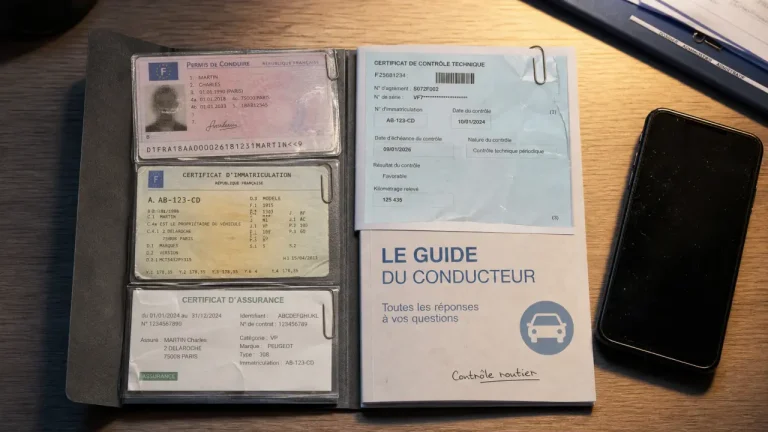Papier obligatoire contrôle routier : 4 documents