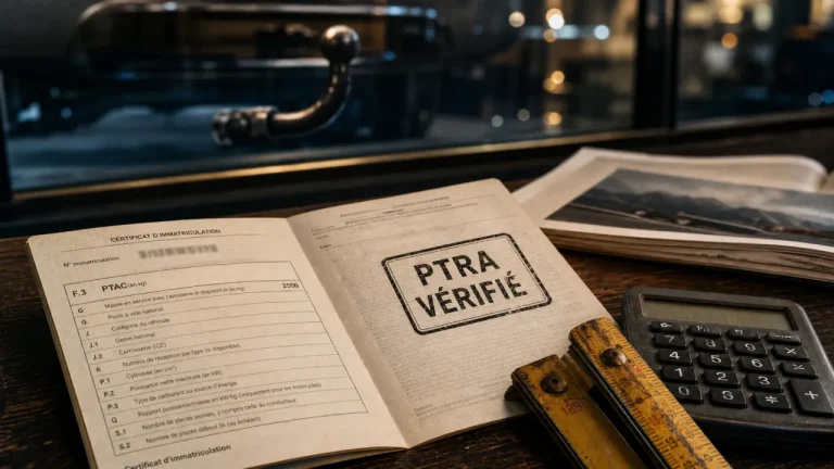 PTRA def : champ F3, PTAC, surcharge avant atteler
