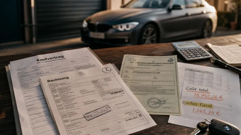 Acheter une voiture en Allemagne : documents, quitus fiscal et frais à prévoir