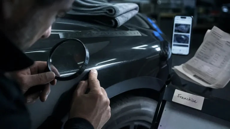 Rayure sur une voiture : quand l’assurance paie, quand la franchise tombe et quand le malus s’applique Assurance rayure voiture : franchise sur rayure et devis de réparation