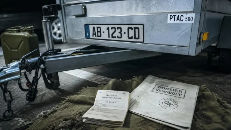 Carte grise remorque : le seuil de 500 kg qui impose l’immatriculation Carte grise remorque seuil 500 kg et immatriculation