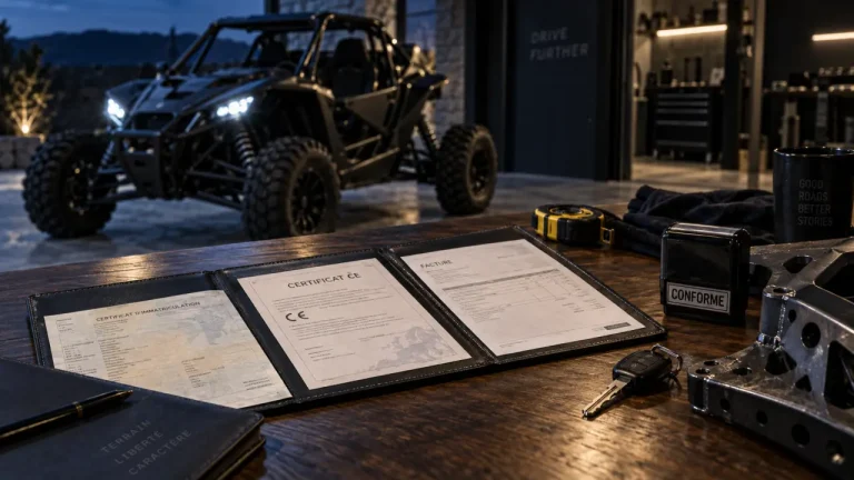 Buggy homologué route : les 4 vérifications qui sécurisent vraiment votre achat Buggy homologué route : contrôle conforme, facture et CE