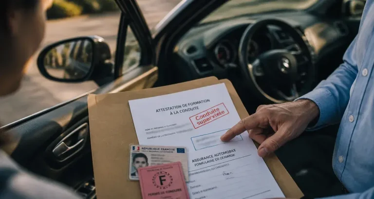 Conduite supervisée à 17 ans : pourquoi l’âge bloque encore et quelle formule choisir Conduite supervisée 17 ans : documents d’auto-école