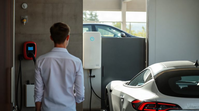 Installation d'une wallbox dans un garage particulier