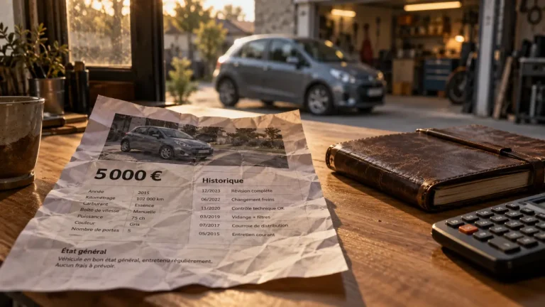 Voiture 5000 euros : le kilométrage qui coûte moins cher qu’une fausse bonne affaire Voiture 5000 euros : kilométrage et prix